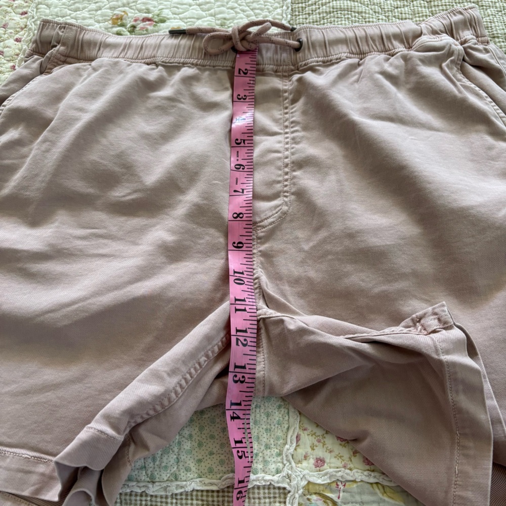 Faherty Pull-on Shorts Organic Cotton Tencel Linen Blend Mauve Men’s Size Large - Picture 7 of 14